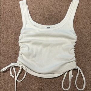 🌸 ardene Cream Tank Top with Side Ties size small